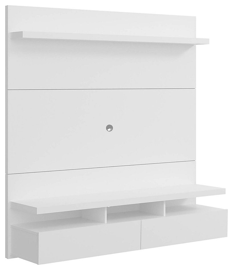 City 62.99 Floating Entertainment Center  White Gloss   Contemporary   Entertainment Centers And Tv Stands   by Kolibri Decor  Houzz