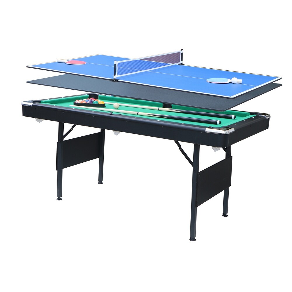 3 in 1 Muitfunctional Game Table  in one Pool Table Billiard Table Velvet Table Tennis Dining Table for Living Room