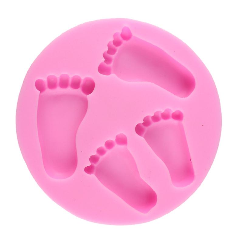 Small Foot Shape Cake Decoration Mold - 1pc