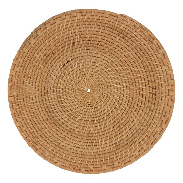 Saro Lifestyle Saro Lifestyle Woven Design Rattan Placemats set Of 4