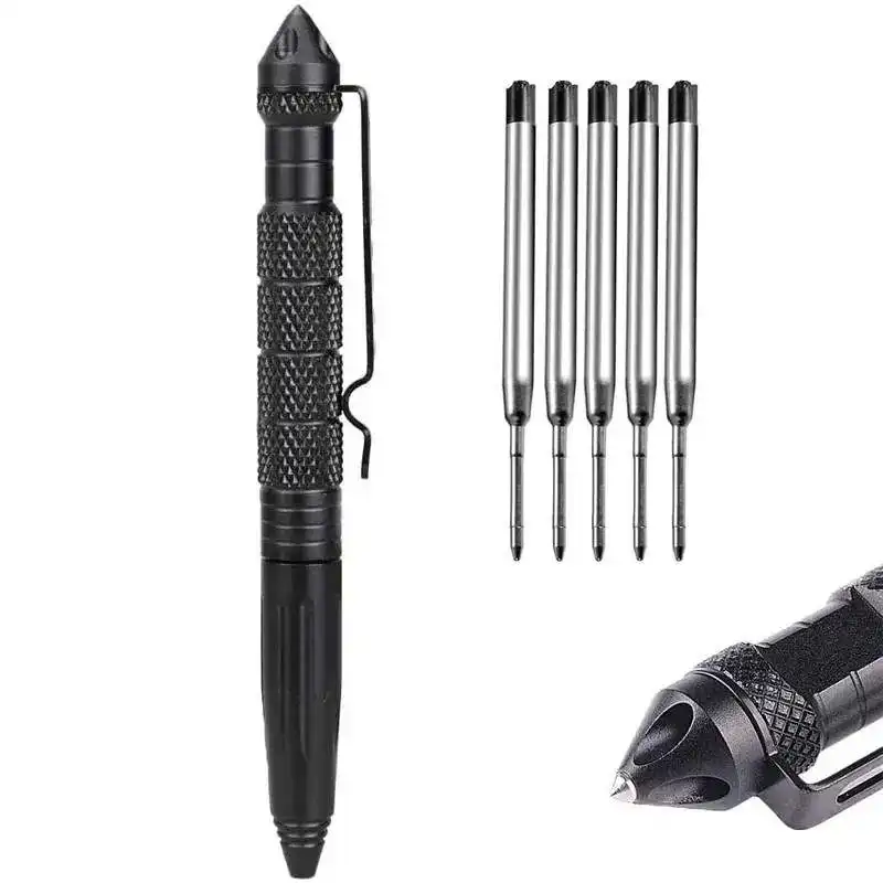 Outdoor Emergency Survival Tool Tactical Pen Portable Tungsten Steel Head Tactical Pen