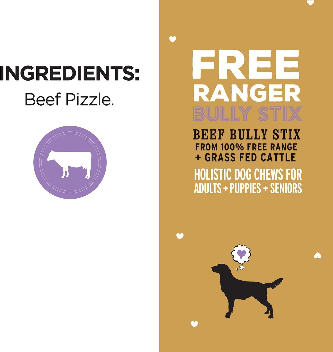 I and Love and You Free Ranger Beef Bully Stix Grain-Free Dog Chews