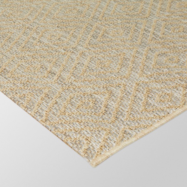 Prisma Diamond Outdoor Rug Tan