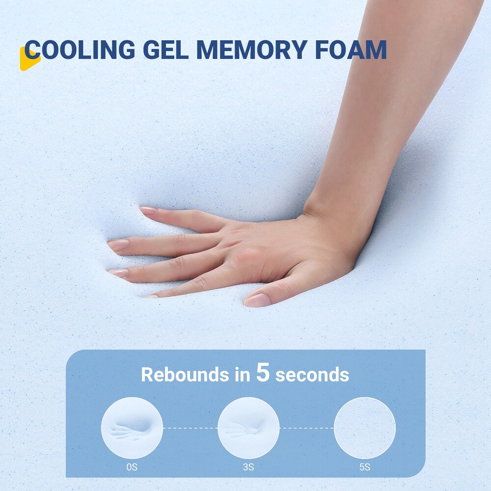 Avenco 12 inch Medium cooling Gel Memory Foam Mattress in a Box