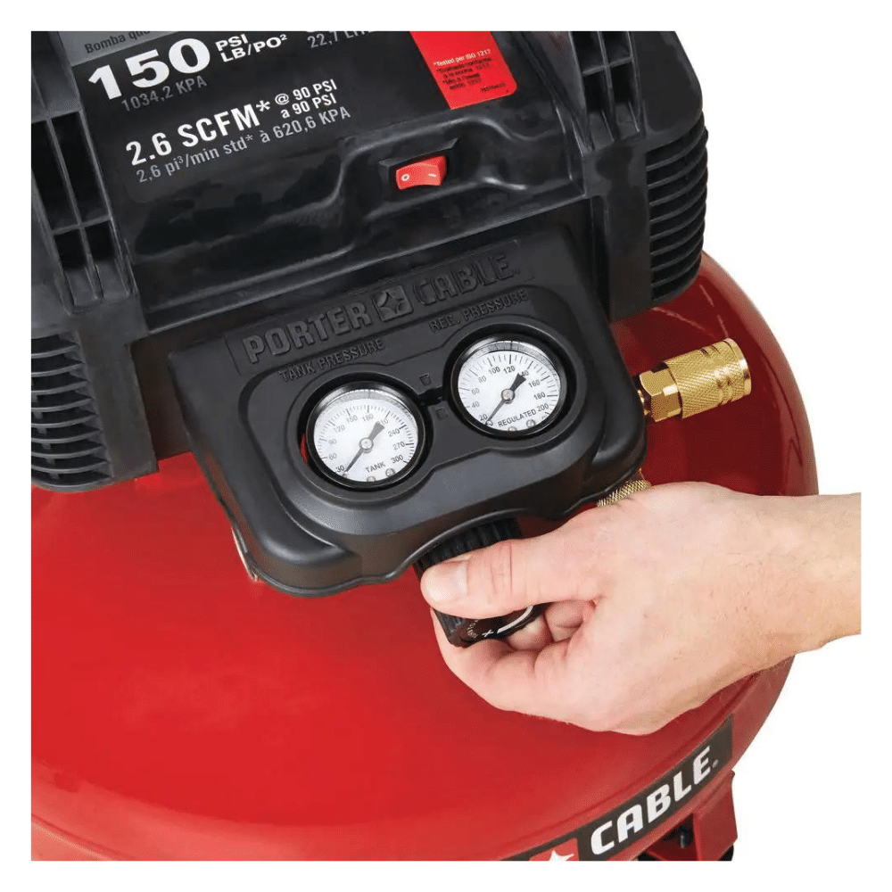 Porter-Cable 6 Gal. Portable Electric Air Compressor With 16-Gauge， 18-Gauge and 23-Gauge Nailer Combo Kit (3-Tool)