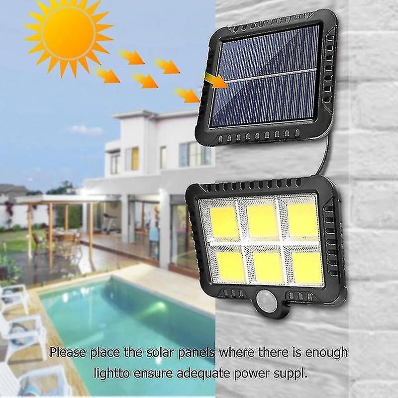 Solar Outdoor Wall Lights， 56 Led 3 Lighting Modes Solar Powered Security Lamp Motion Sensor Waterpr