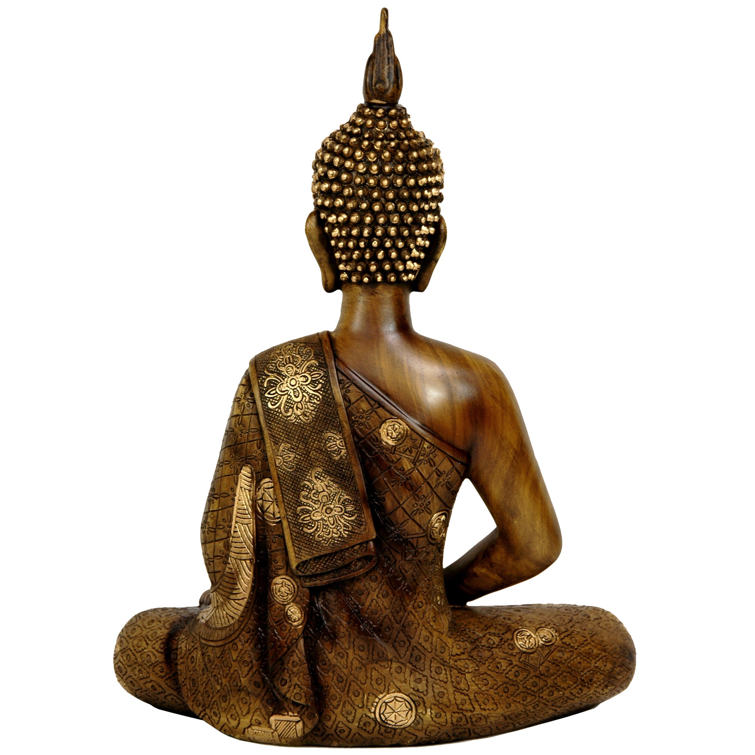 Oriental Furniture Meditating Buddha Statue -11"