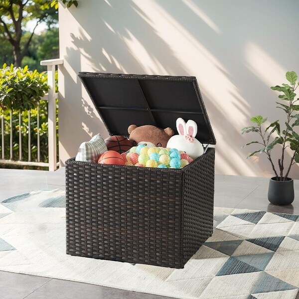 Patio Outdoor Patio Storage Box Waterproof Table