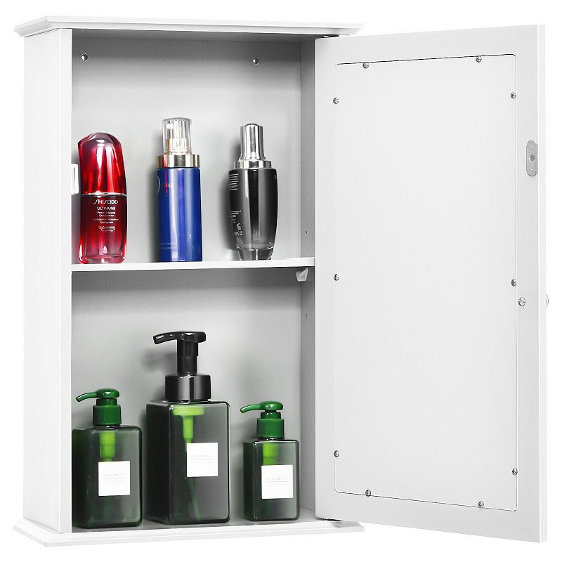 Bathroom Wall Cabinet With Single Mirror Door