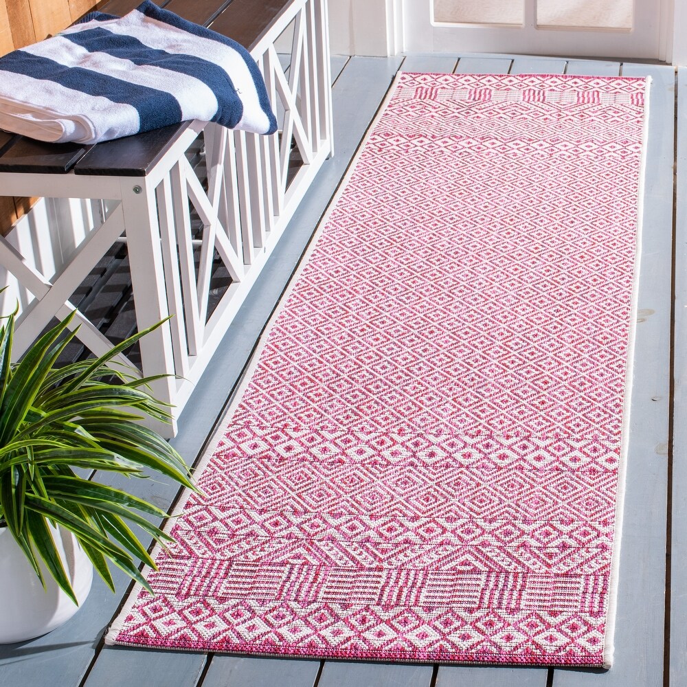 SAFAVIEH Courtyard Terezija Indoor/ Outdoor Waterproof Patio Backyard Rug