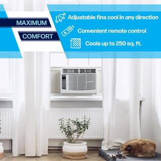 Arctic Wind 250 sq. ft. 6000 BTU Window Air Conditioner with Remote Control in White 1AW6000DA 115-Volt 1AW6000DA