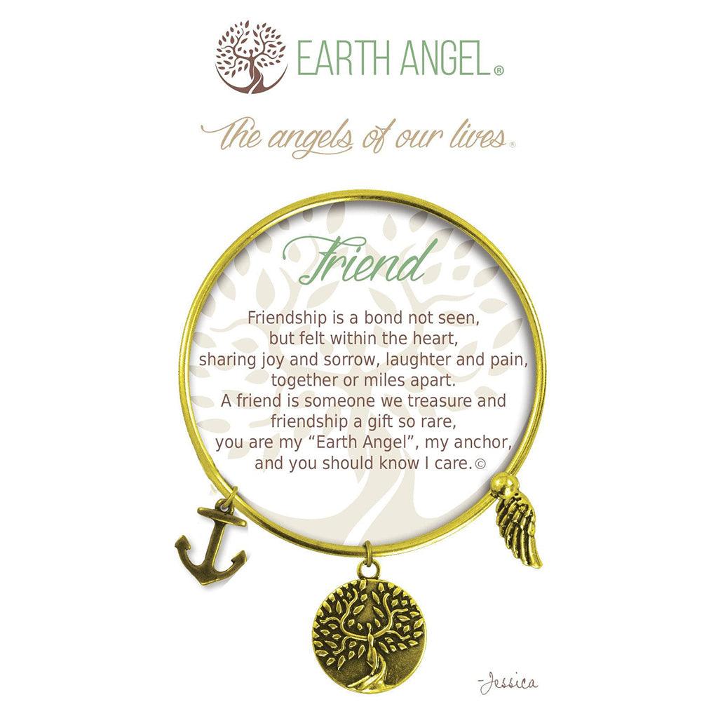 Earth Angel  Friend Bracelet in Brass