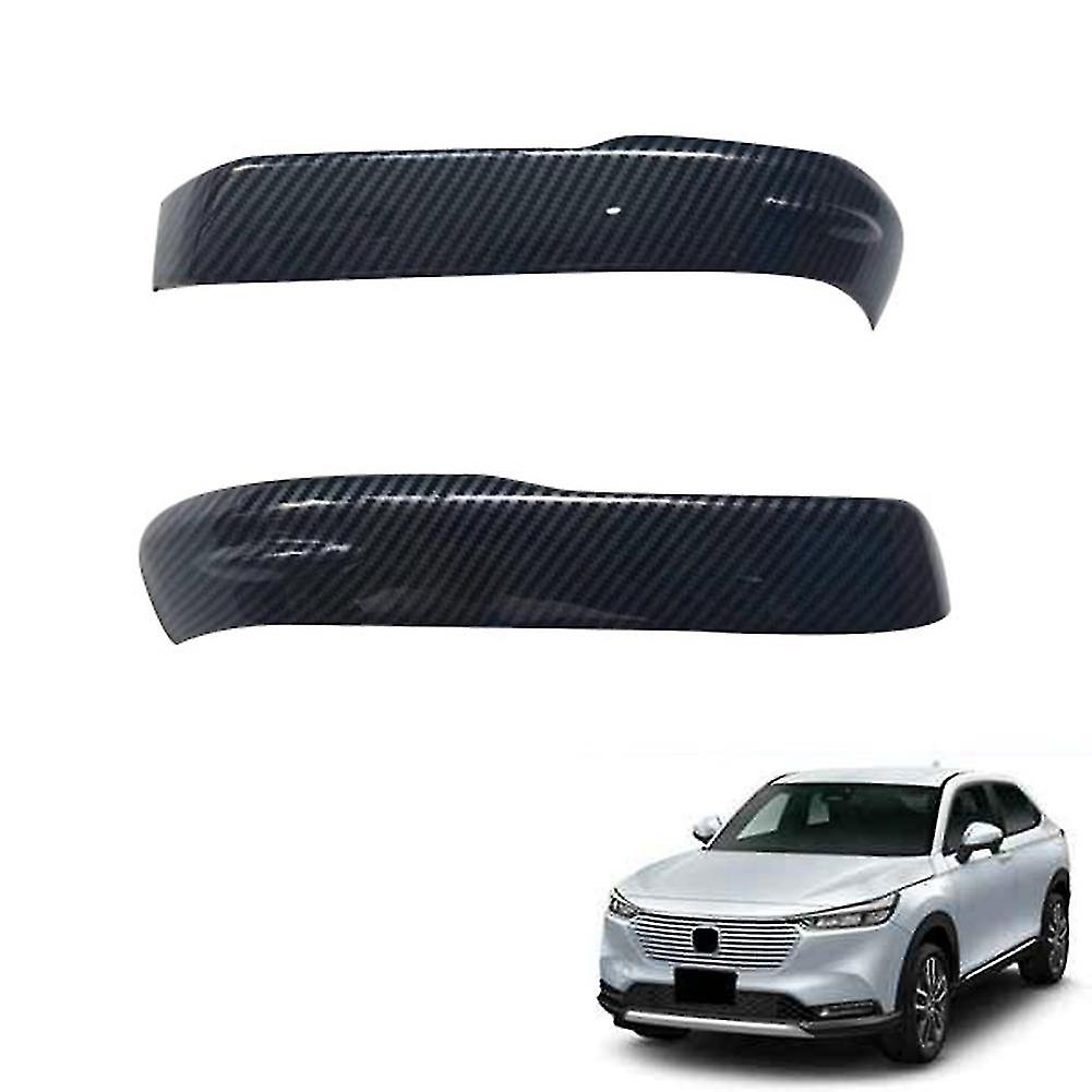 1pair Abs Carbon Fiber Side Rearview Mirror Strip Cover Trims Sticker For -v Xrv Xr-v 2022 2023