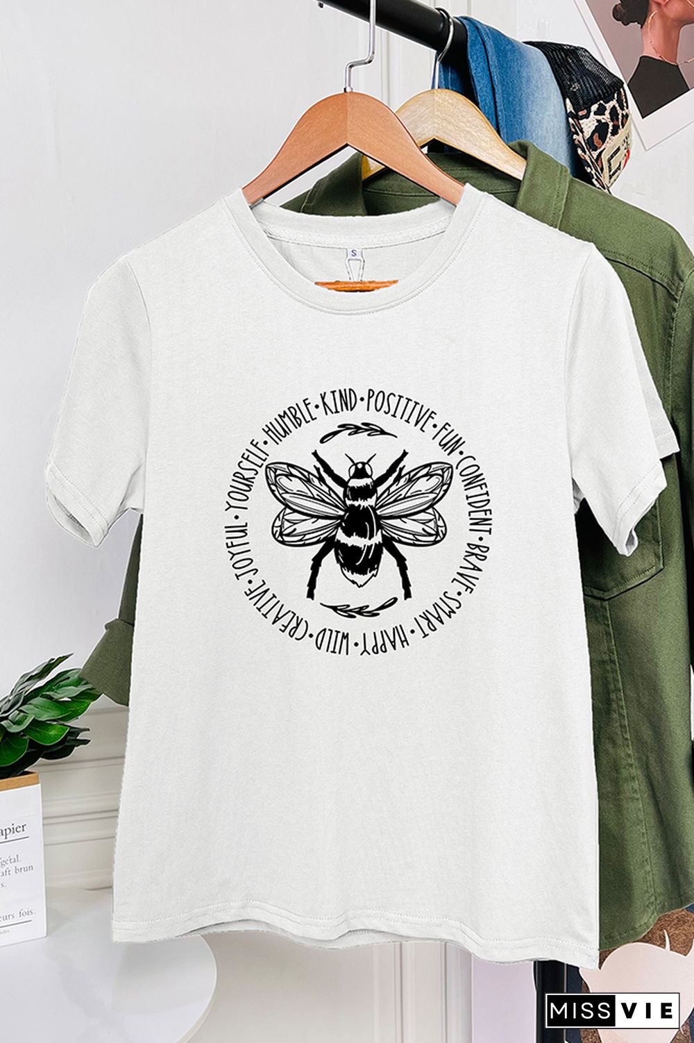 Bee Something Graphic T-Shirt Wholesale