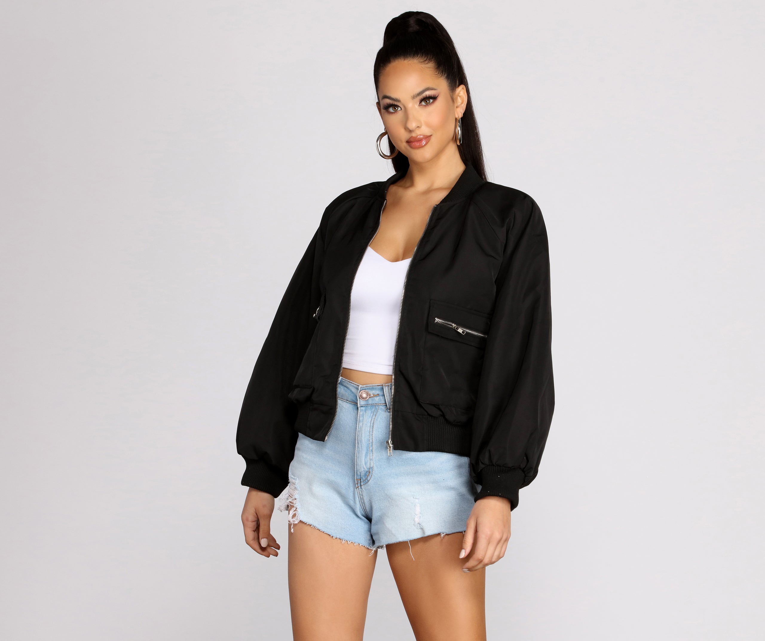 Zip It Up Bomber Jacket