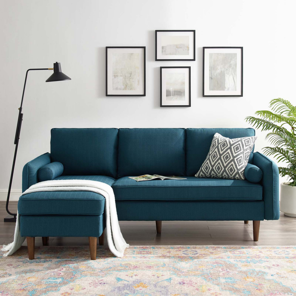 Revive Upholstered Right or Left Sectional Sofa   Midcentury   Sectional Sofas   by House Bound  Houzz