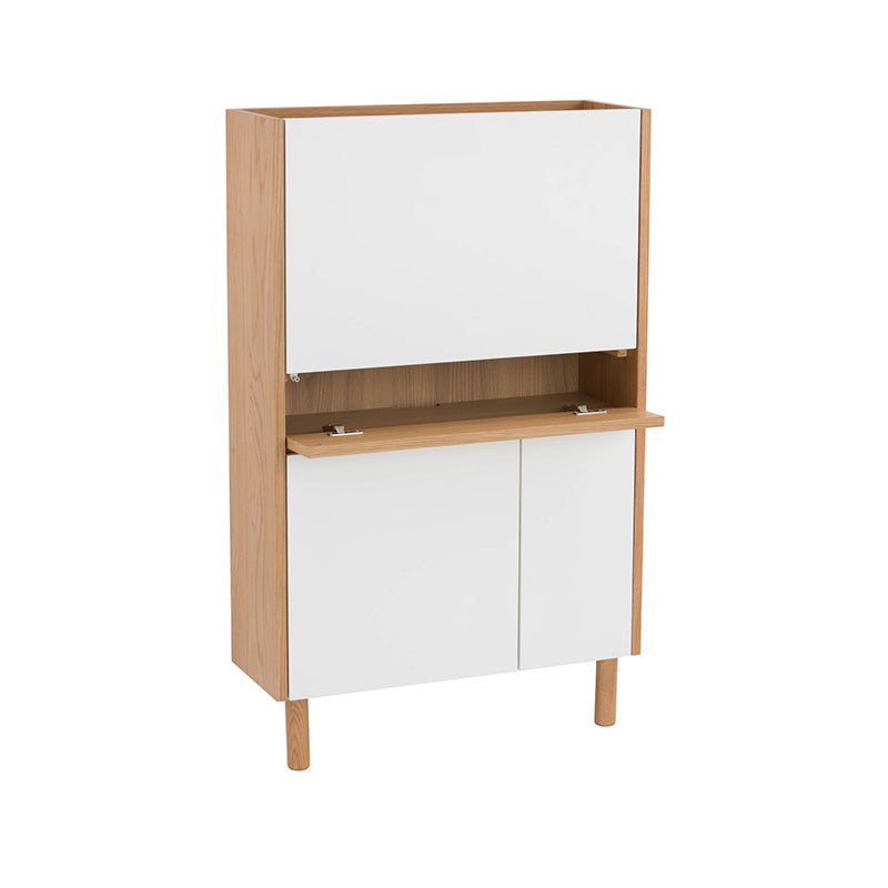 BARTON Study Desk 71cm - Natural & White