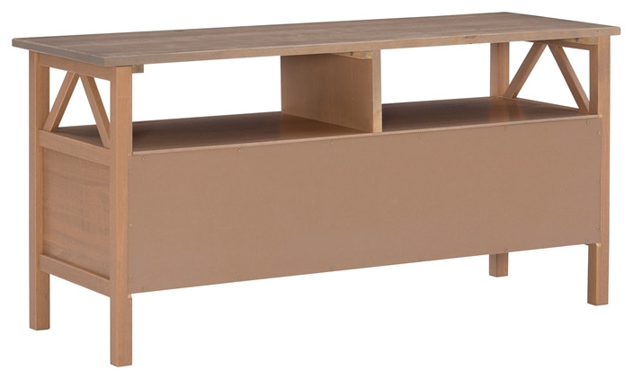 Linon Titian Wood Entertainment TV Stand in Brown   Transitional   Entertainment Centers And Tv Stands   by Homesquare  Houzz