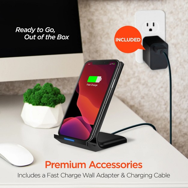 Hypergear 10w Wireless Fast Charging Stand Black