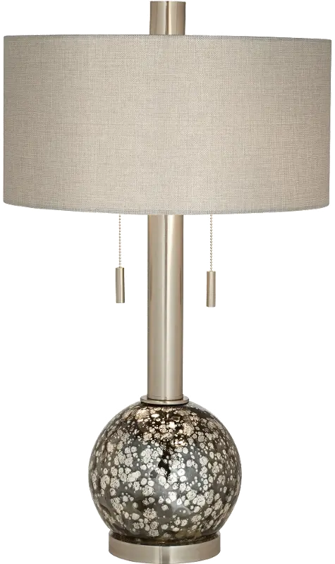 Brushed Steel Mercury Table Lamp