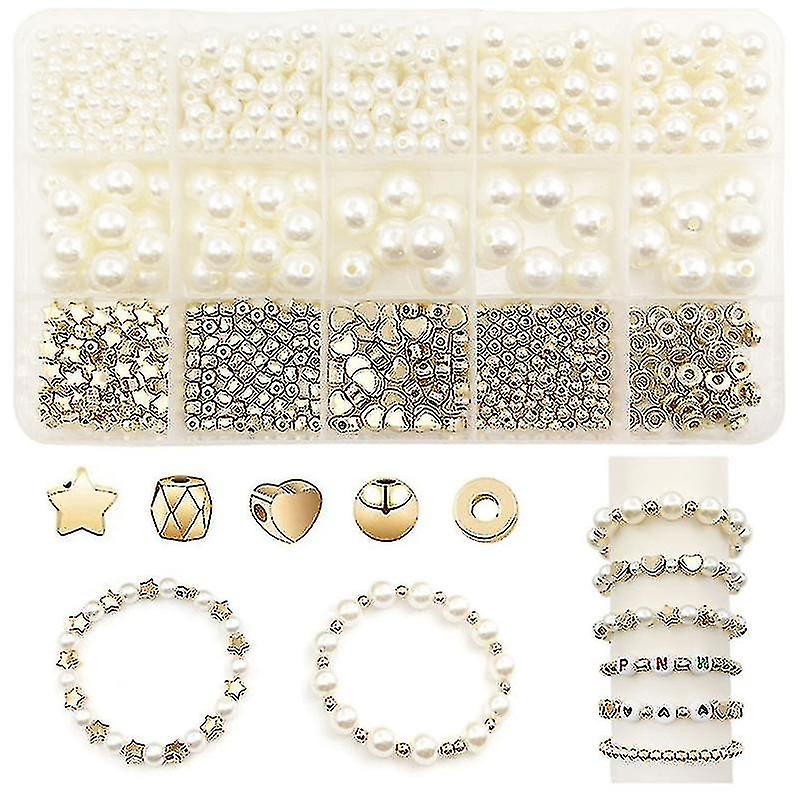 720 Pcs Pearl Beads For Jewelry Making Diy Bracelet Necklace Earring Craft