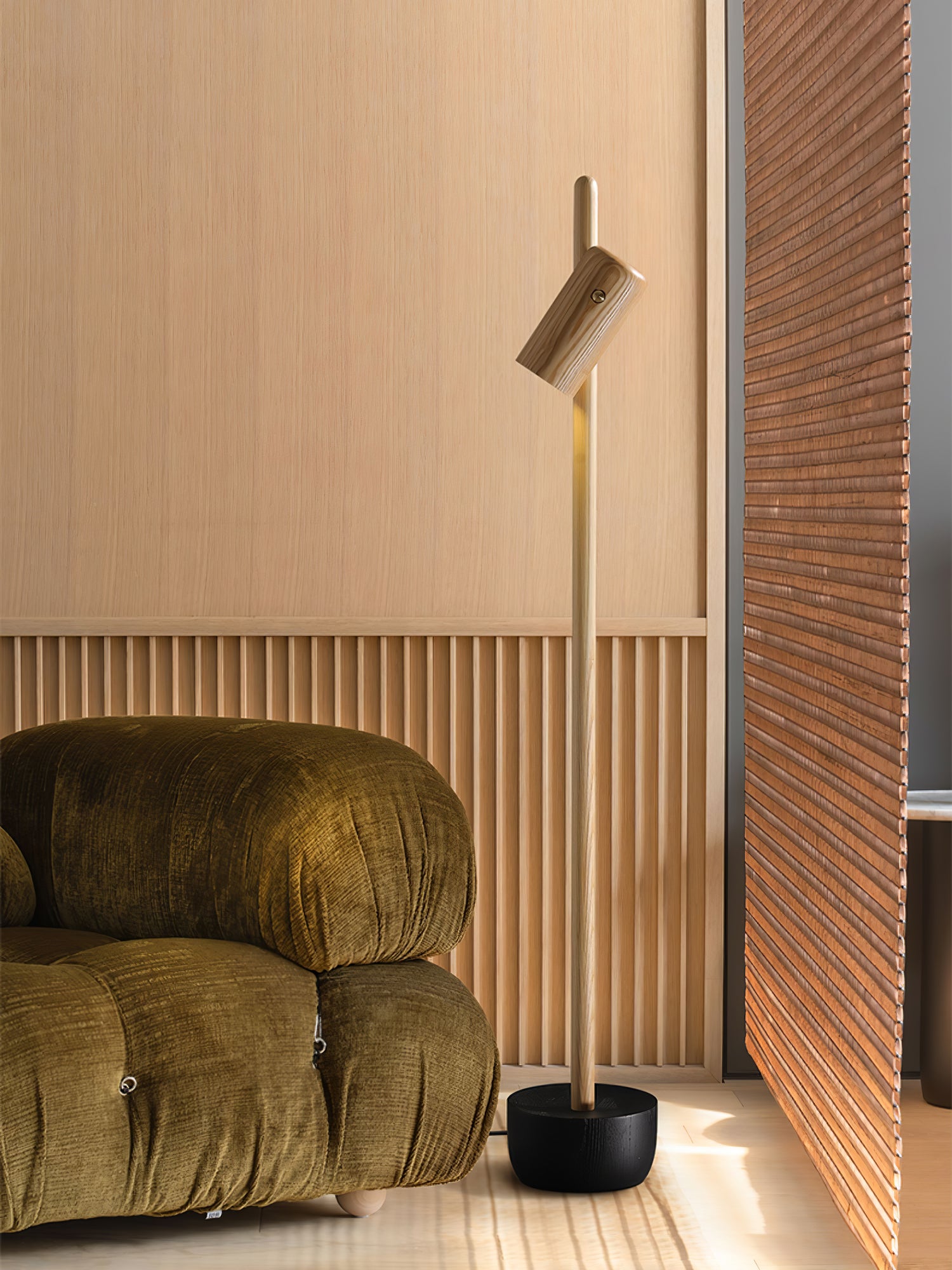 Spotlight Wood Floor Lamp