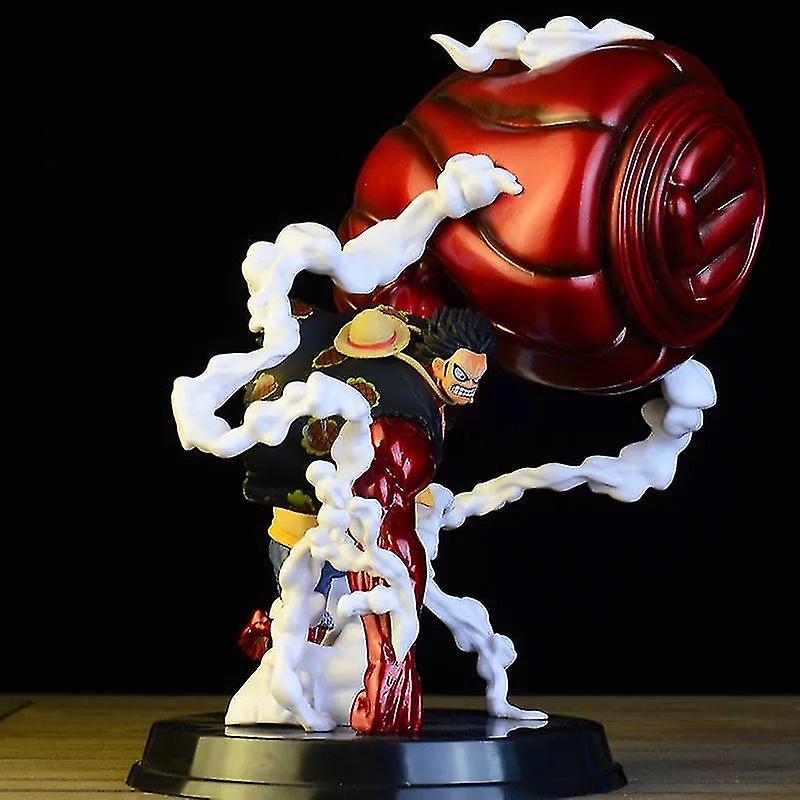 25cm Anime Figurine Gear 4 Luffy Ape King Gun Scene Statue Pvc Action Figure Collection Ornament Model Toys For Child