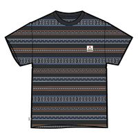 Crackle Organic Relaxed Fit T-Shirt - Midnight Fairisle Stripe