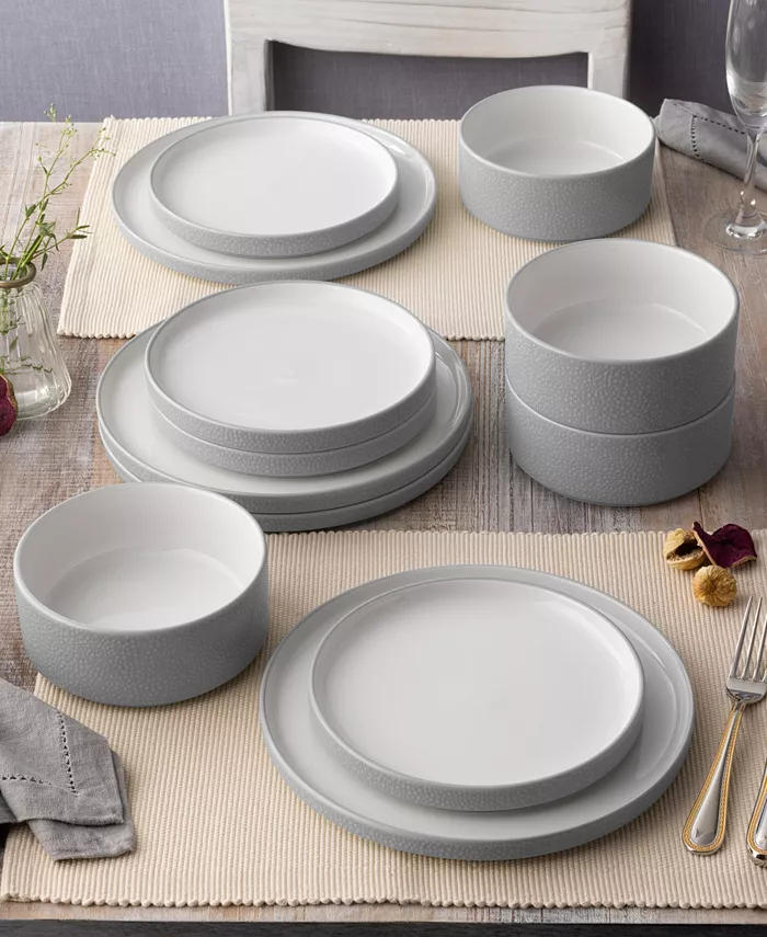 Noritake Colortex Stone Stax Dinner Plates Set of 4