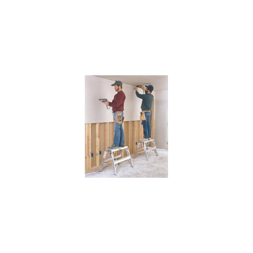 2-ft Aluminum 300-lb Type IA Twin-Step Ladder