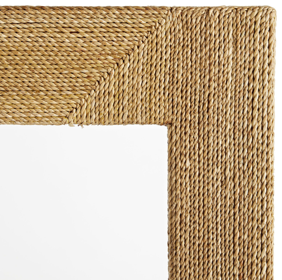 Palmetto Console  Natural Rope  Wood Frame  60 quotW (DW5002 3MLNP)   Beach Style   Console Tables   by Lighting Reimagined  Houzz