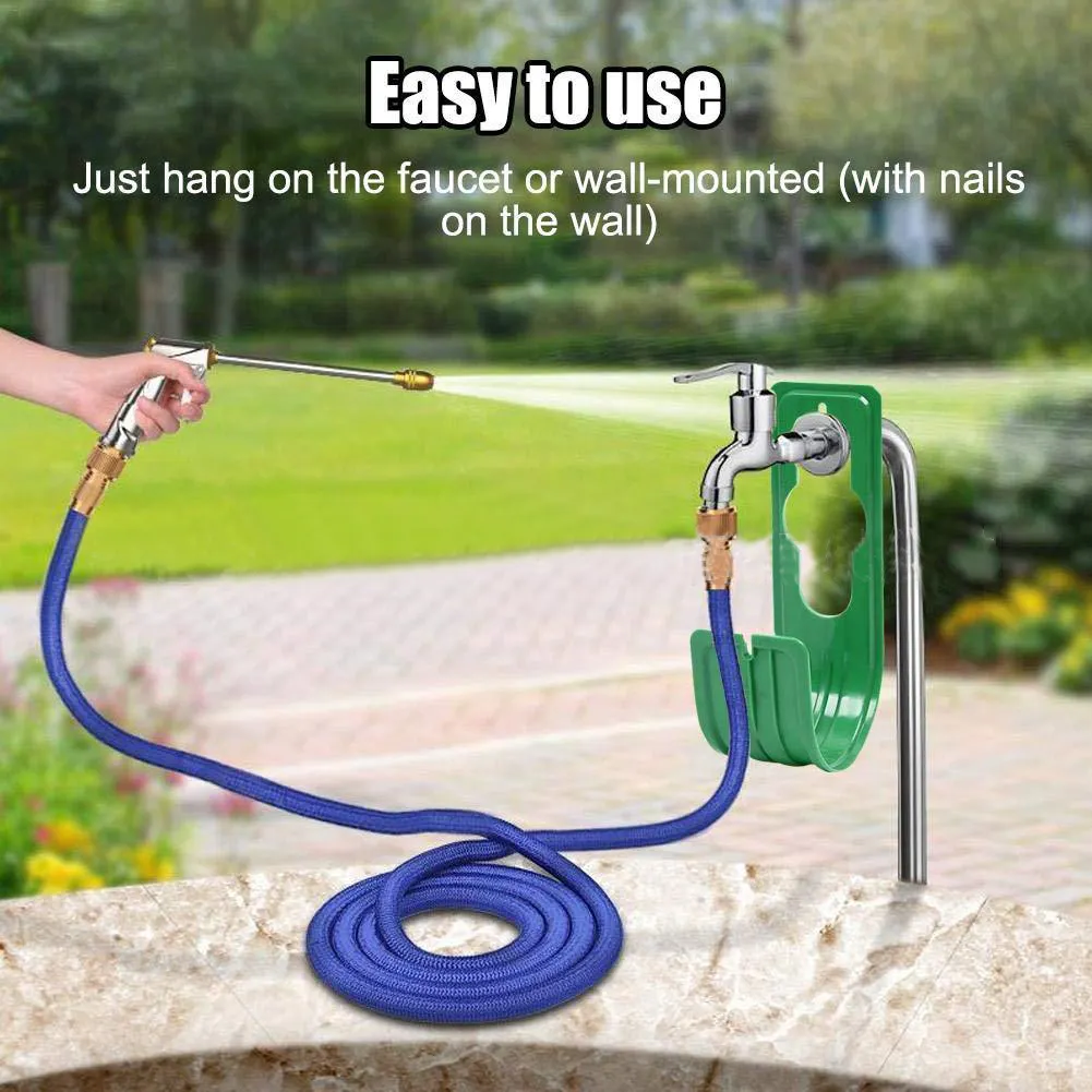 High Quality Garden Hose hanger Water Hose holder Expandable Hose Garden Water Spray Gun hook garden accessories