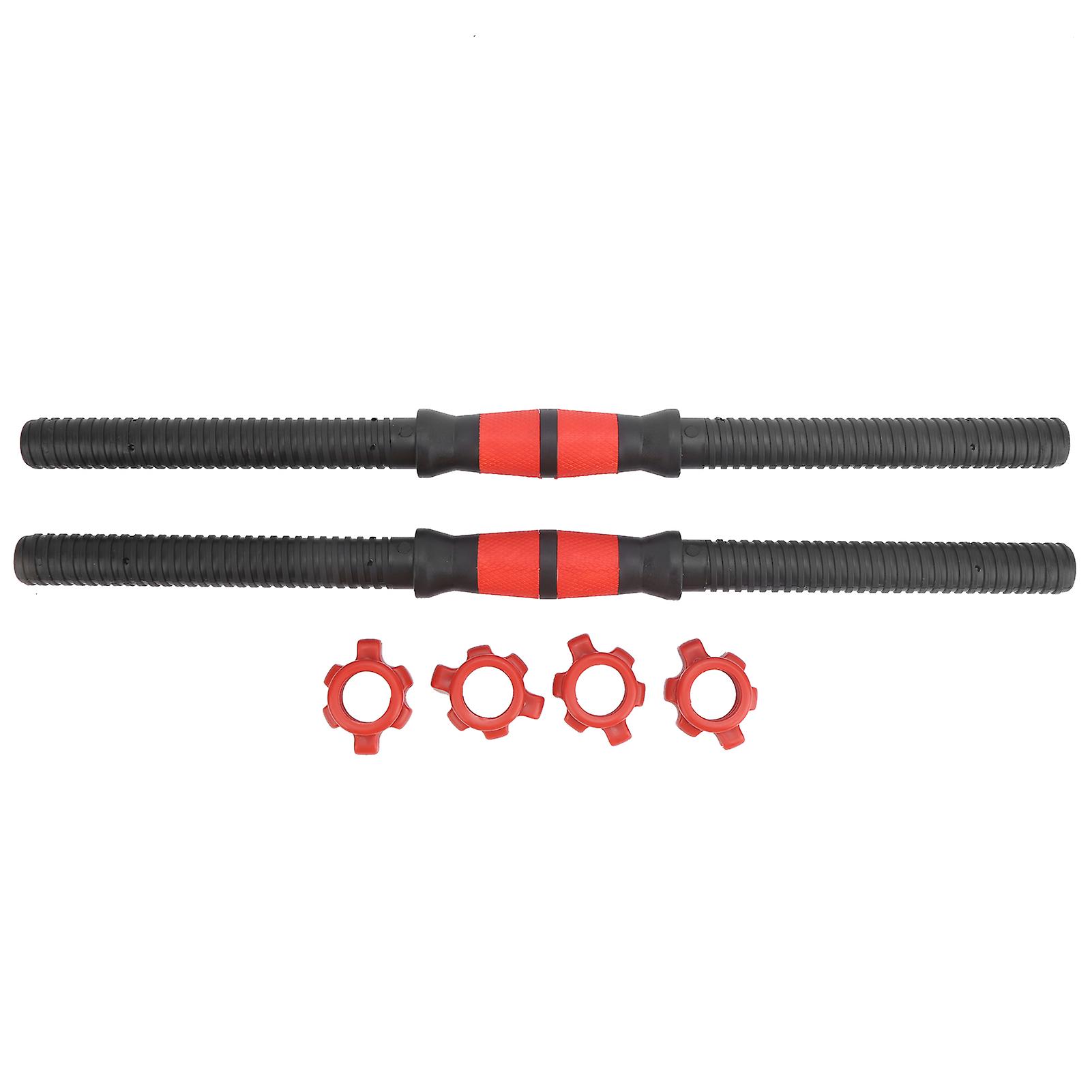 50cm Dumbbell Bars Weight Lifting Dumbbell Handles With 4pcs Nuts Fitness Equipment