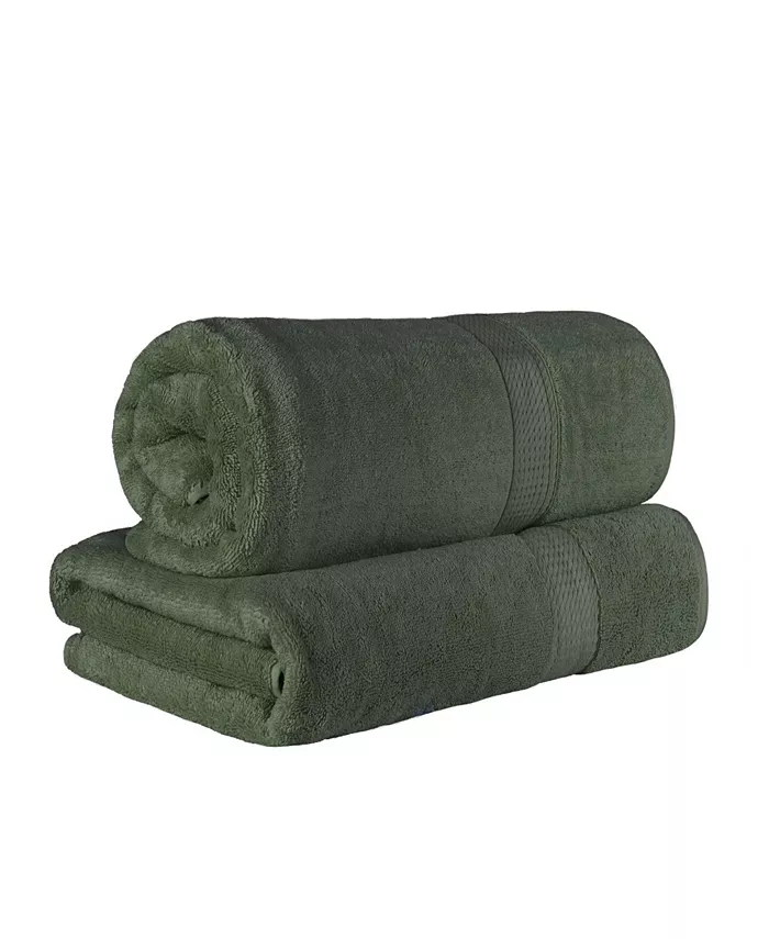 Superior Highly Absorbent Egyptian Cotton Ultra Plush Solid Bath Towel Set Collection