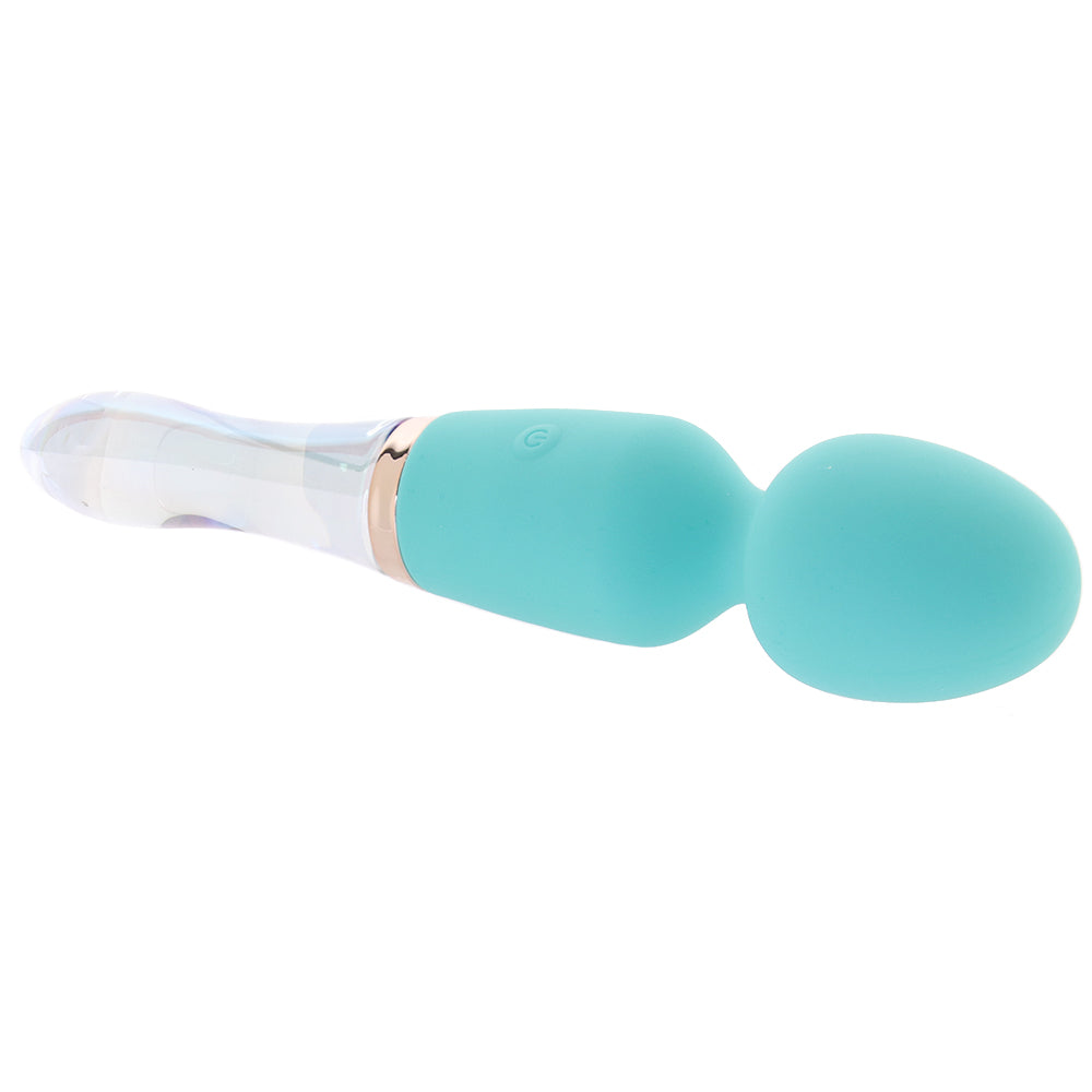 Prisms Vibra-Glass 10X Turquoise Dual Wand Vibe