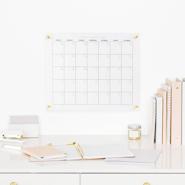 Glass Dry Erase Calendar Sugar Paper Essentials