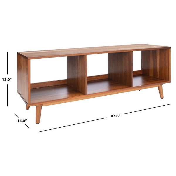 SAFAVIEH Cricket Open 3-Shelf Media TV Stand (50-inch Flat Screen) - 47.6