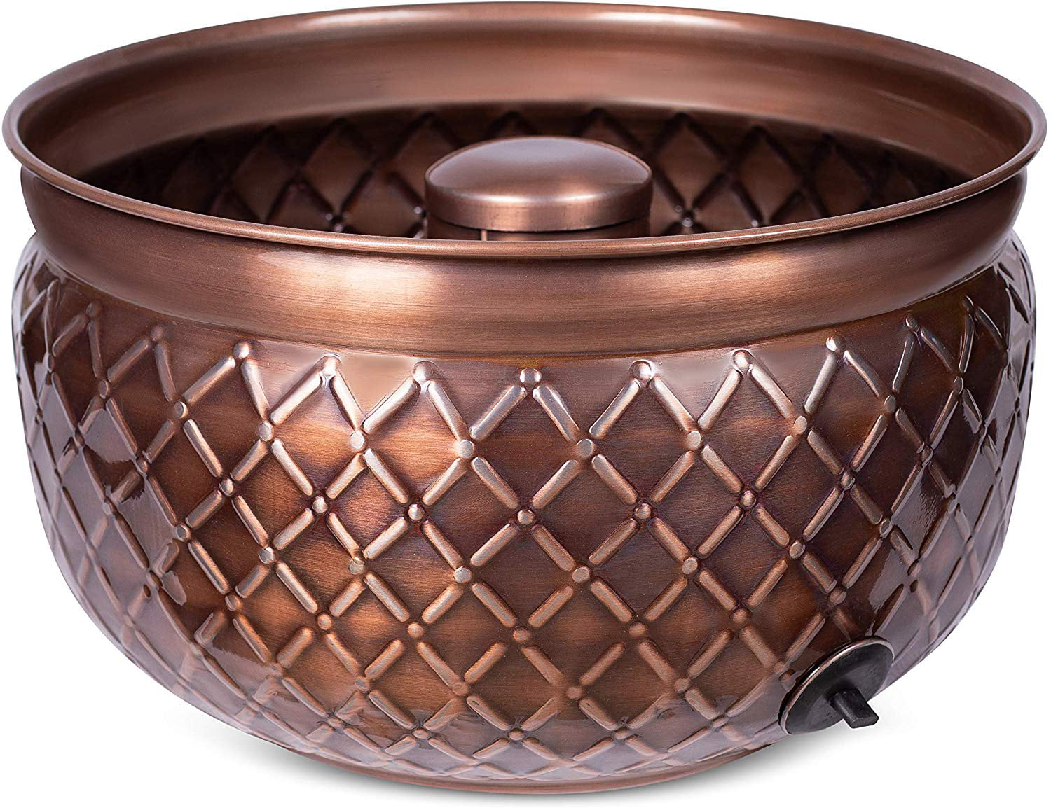 BirdRock Home Decorative Water Hose Pot - Copper - Drainage Hole - Group