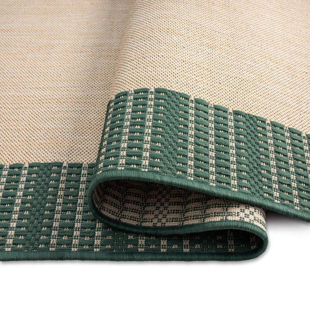 X 10 x27 2 quot New York Patio Country Landry Indoor outdoor Rug Beige green Nicole Miller