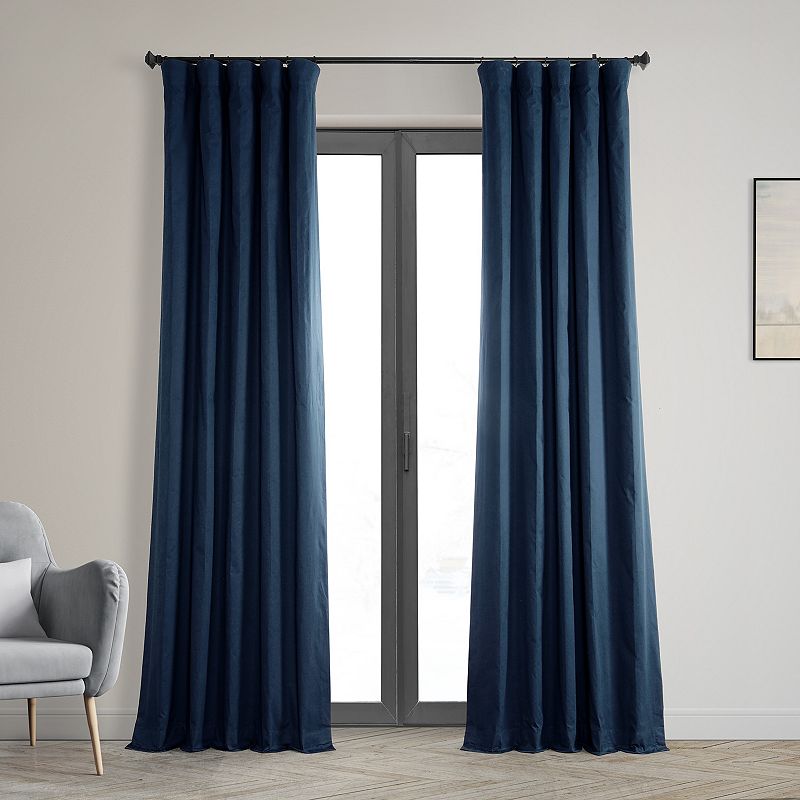 EFF Solid Cotton Blackout Window Curtain