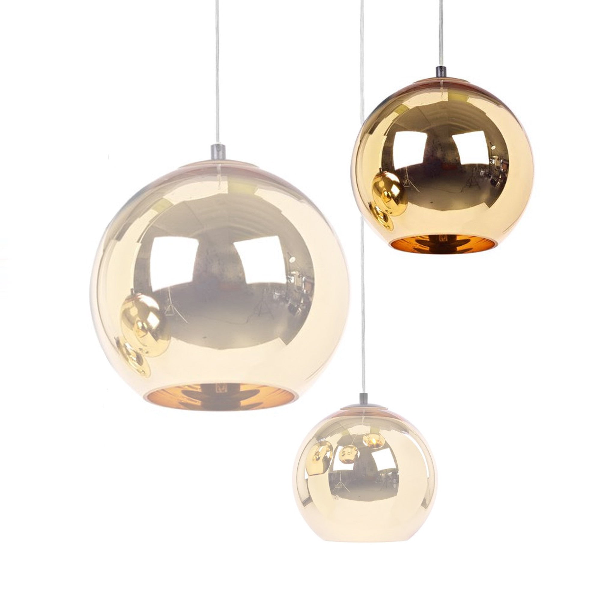 Golden Glass Ball Pendant Lamp 30Cm Bp0184-30 Bp10146-30