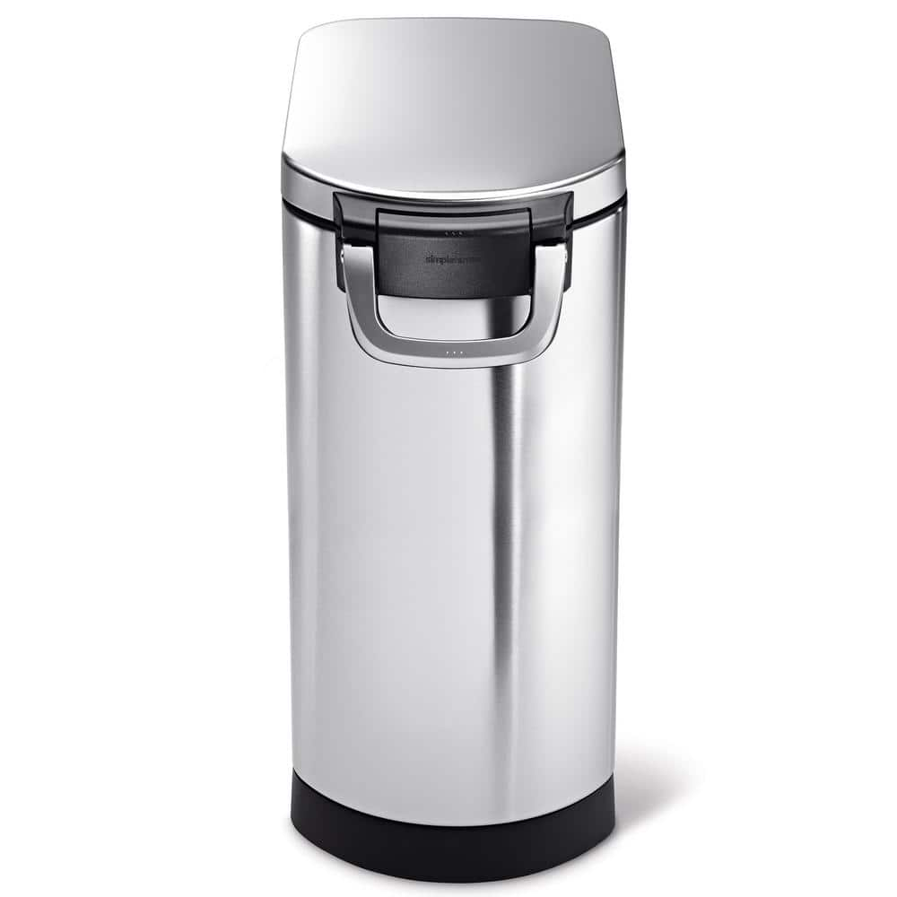 simplehuman X-Large Brushed Stainless Steel in Fingerprint-Proof Pet Food Storage Can CW1889