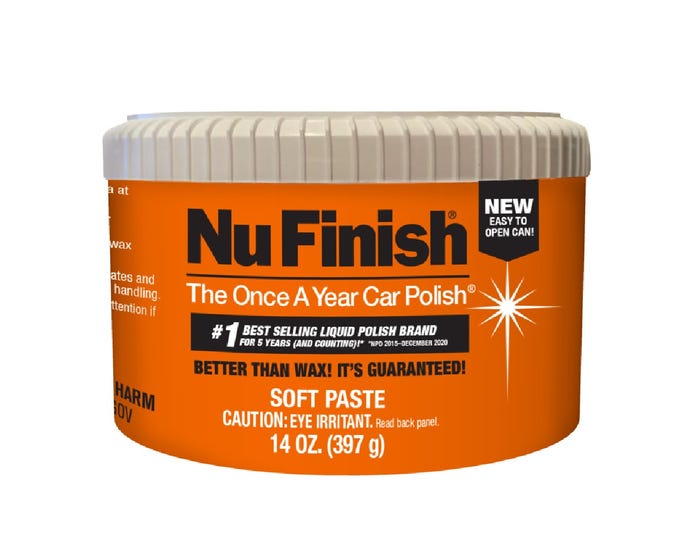 Nu Finish The Once A Year Car Polish Soft Paste Tub， 14 oz. - NFP-80