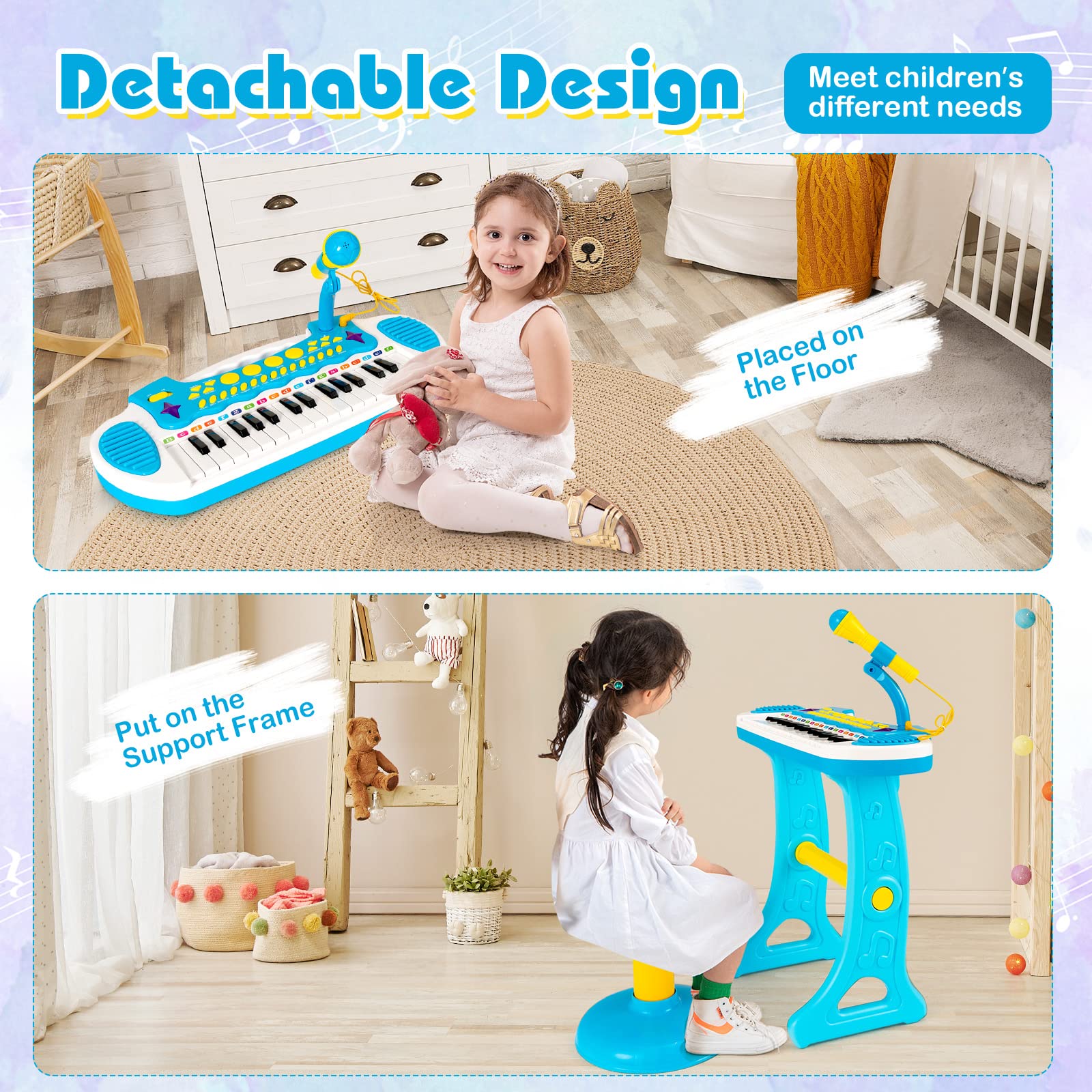 Costzon 31-Key Kids Piano Keyboard Toy, Toddler Electronic Musical Instrument Educational Toy