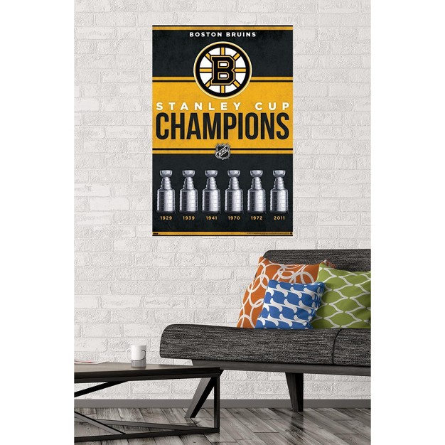 Trends International Nhl Boston Bruins Champions 23 Unframed Wall Poster Prints