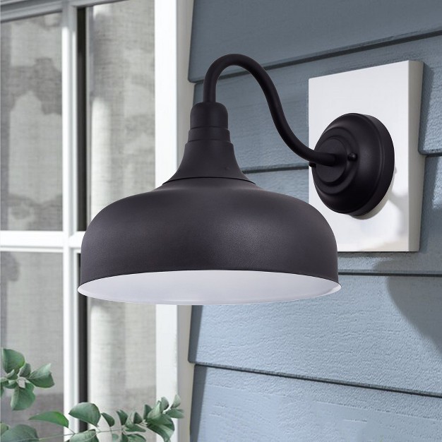 C Cattleya 1 light Matte Black Led Outdoor Barn Light Wall Sconce