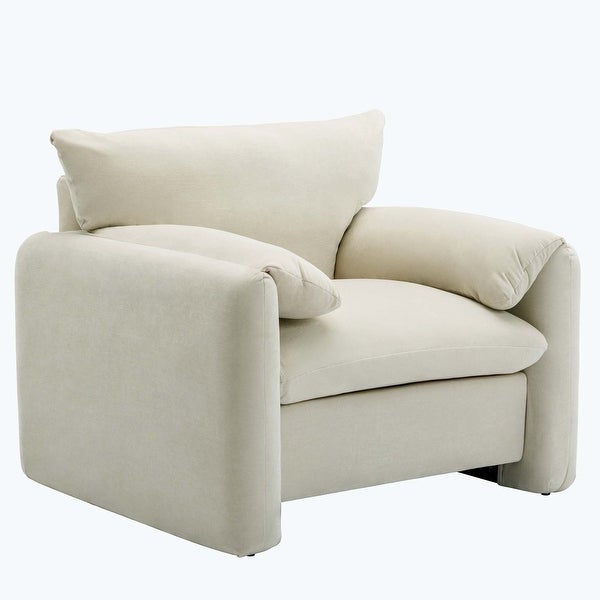 Modern Style Chenille Oversized Armchair Accent Chair for Living Room，Bedroom