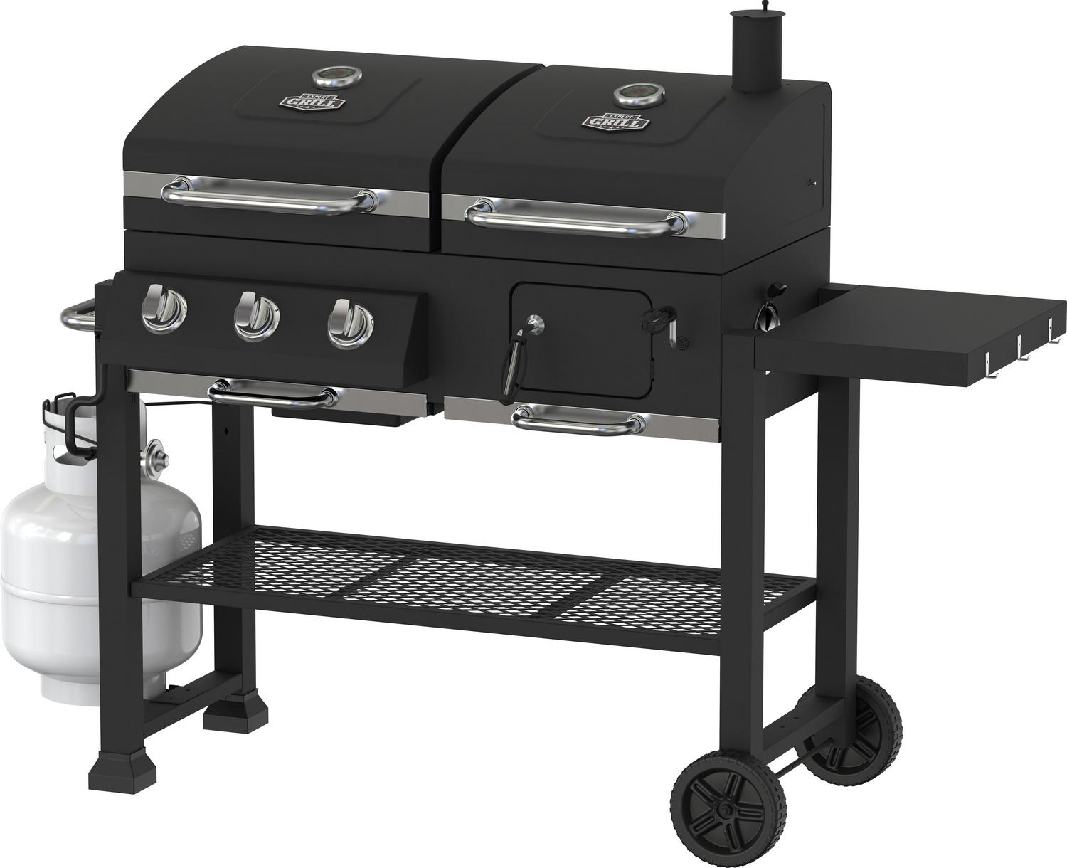 Expert Grill 3 Burner Gas and Charcoal Combo Grill  Crowdfused