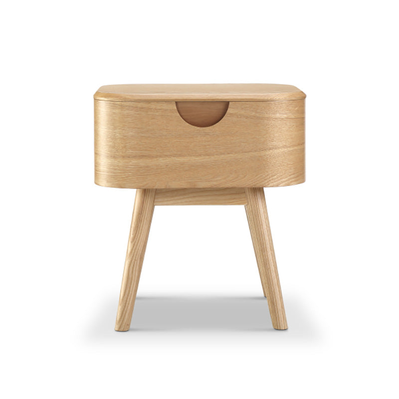 AKINO Bedside Table 45.5cm - Natural Ash Veneer