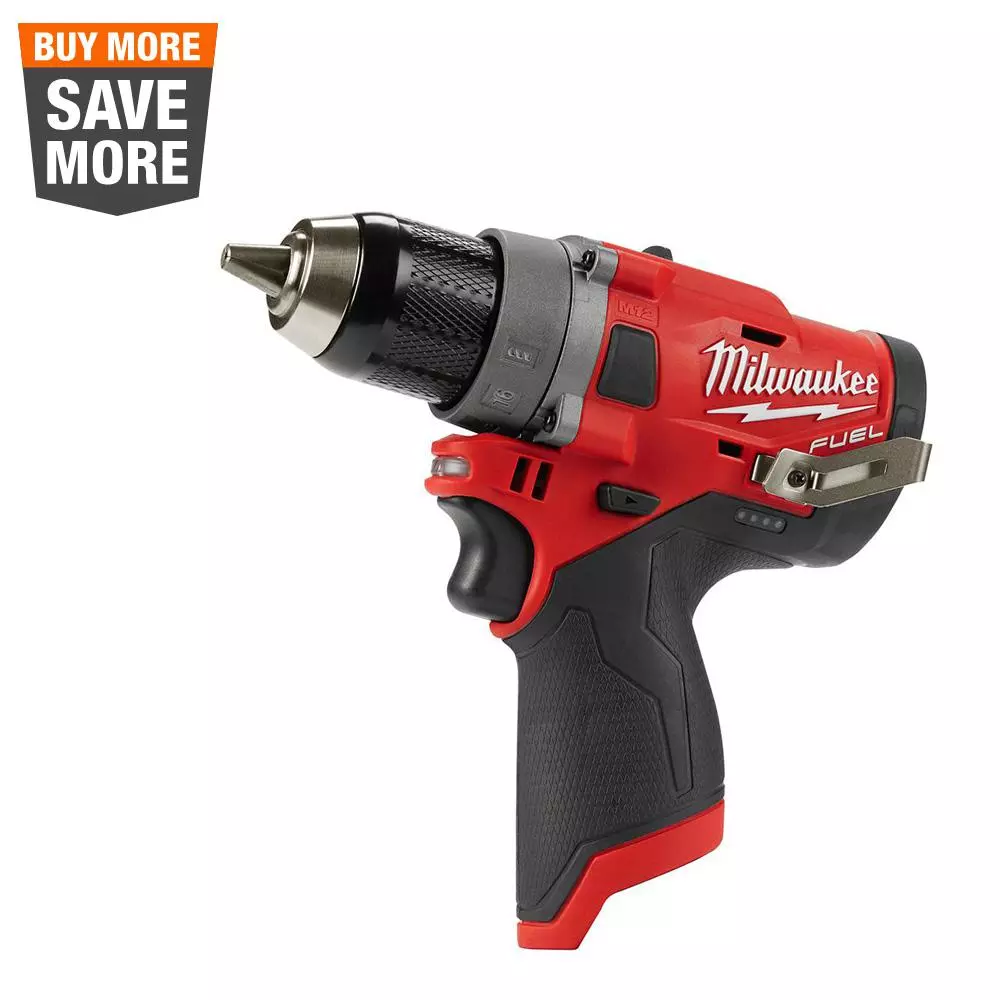 Milwaukee M12 FUEL 12-Volt Lithium-Ion Brushless Cordless 1/2 in. Drill Driver (Tool-Only) and#8211; XDC Depot